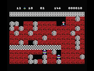 Boulder Dash (MSX) screenshot: Level 1