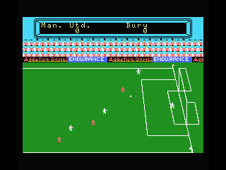 Football Manager (MSX) screenshot: Hope the goalie is ready