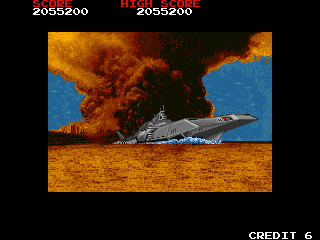 Battle Shark (Arcade) screenshot: The End