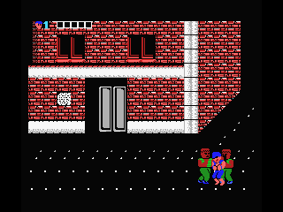 Double Dragon (MSX) screenshot: Surrounded
