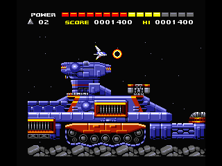 Space Manbow (MSX) screenshot: Level 1