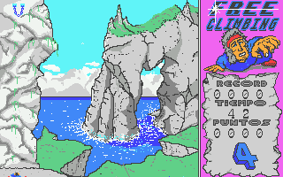 Free Climbing (Atari ST) screenshot: And fallen off them