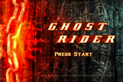 Ghost Rider (Game Boy Advance) screenshot: Title screen.