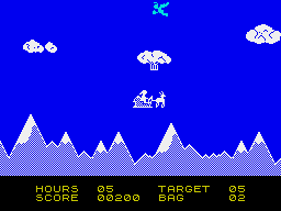 Special Delivery: Santa's Christmas Chaos (ZX Spectrum) screenshot: Right underneath this one