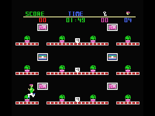 The Heist (MSX) screenshot: Jump the gaps
