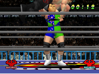 WCW vs. the World (PlayStation) screenshot: Lifting the opponent
