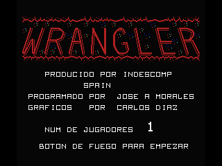 Wrangler (MSX) screenshot: Title screen
