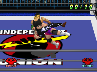 WCW vs. the World (PlayStation) screenshot: Rick Steiner vs. Hulk Hogan