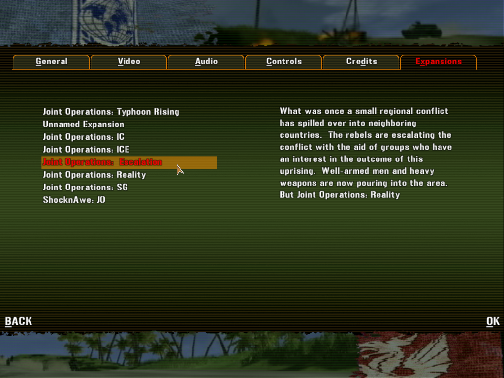 Screenshot Of Joint Operations Escalation Windows 2004 MobyGames   15682563 Joint Operations Escalation Windows The Joe Expansion Is Listed  