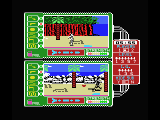 Spy vs. Spy: The Island Caper (MSX) screenshot: The start of the game