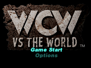 WCW vs. the World (PlayStation) screenshot: Main menu