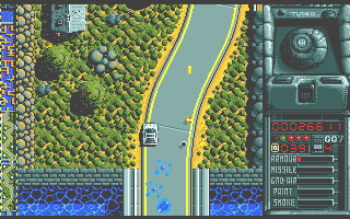 The Spy Who Loved Me (Atari ST) screenshot: Better turn in pretty sharply