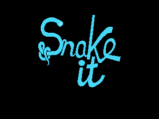 Snake It (MSX) screenshot: Title screen