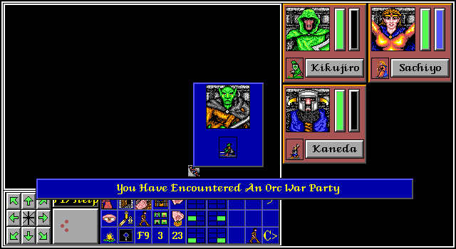 The Aethra Chronicles: Volume One - Celystra's Bane (DOS) screenshot: Encounter!