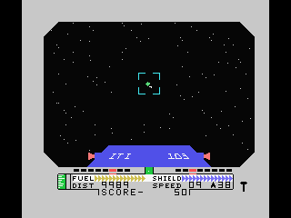 Blockade Runner (ColecoVision) screenshot: On the look out