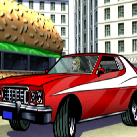 Starsky & Hutch (GameCube) screenshot: Burger Time