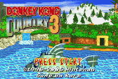 Donkey Kong Country 3: Dixie Kong's Double Trouble! (Game Boy Advance) screenshot: Title screen.