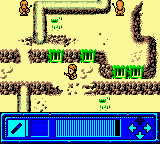 Star Wars: Yoda Stories (Game Boy Color) screenshot: Fighting gas-mask men ;)