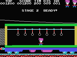 Stop the Express (MSX) screenshot: The second stage.