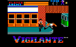 Vigilante (Amstrad CPC) screenshot: Boss defeated
