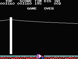 Stop the Express (MSX) screenshot: Game over