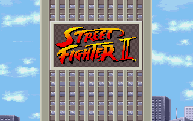 Street Fighter II (DOS) screenshot: Intro (2)