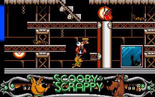 Scooby-Doo and Scrappy-Doo (Amiga) screenshot: Knock all monsters out.