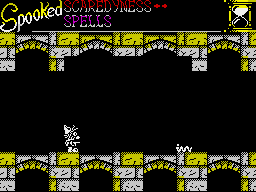 Spooked (ZX Spectrum) screenshot: Game start