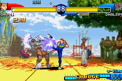 Street Fighter Alpha 3 (Game Boy Advance) screenshot: Are you the best? Then play without specials in Classical Mode!