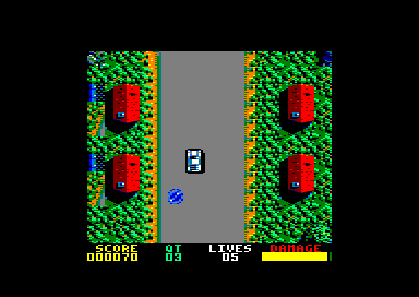 The Spy Who Loved Me (Amstrad CPC) screenshot: It's slippery
