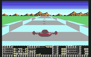 S.T.U.N. Runner (Commodore 64) screenshot: Firing your lasers