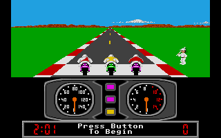 Super Cycle (Atari ST) screenshot: Start
