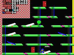 C-So! (MSX) screenshot: A monster splashed against the ceiling!