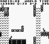 Super Mario Land (Game Boy) screenshot: In a cave