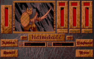 Heimdall (Atari ST) screenshot: Fighting