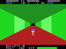 Sewer Sam (MSX) screenshot: Down in the New York sewer system.