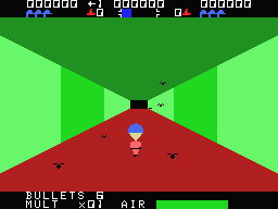 Sewer Sam (MSX) screenshot: There are lots of nasty enemies in the sewers.