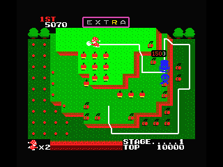 Do! Run Run (MSX) screenshot: Killed the enemy! To the next level!