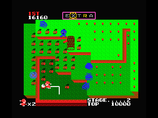 Do! Run Run (MSX) screenshot: , lemmons and pineapples