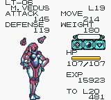 Metal Walker (Game Boy Color) screenshot: Each element = smexy.