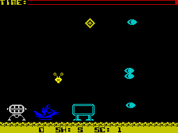 Starbike (ZX Spectrum) screenshot: At the risk of sounding arrogant, I got it in 2 minutes, without the manual