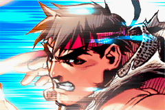 Super Street Fighter II: Turbo Revival (Game Boy Advance) screenshot: Ryu's closeup - Intro