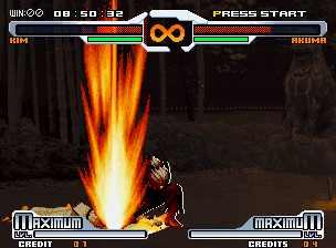 Screenshot of SVC Chaos: SNK vs. Capcom (Neo Geo, 2003) - MobyGames