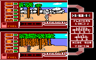Spy vs. Spy: The Island Caper (Amstrad CPC) screenshot: The beginning