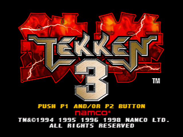 Tekken 3 (PlayStation) screenshot: Title screen.