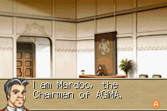 Monster Rancher Advance (Game Boy Advance) screenshot: This is Mardoc. He asks if you will accept his request for you to help him with his ranch.