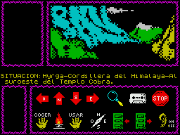 Cobra's Arc (ZX Spectrum) screenshot: Starting out