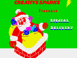 Special Delivery: Santa's Christmas Chaos (ZX Spectrum) screenshot: Loading screen