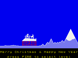 Special Delivery: Santa's Christmas Chaos (ZX Spectrum) screenshot: Game start