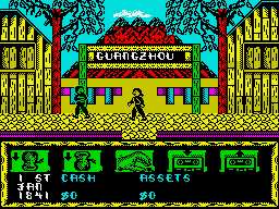Tai-Pan (ZX Spectrum) screenshot: Game start